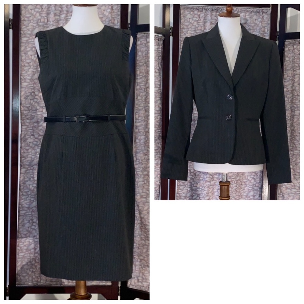 Antonio Melani black with suit jacket and dress.